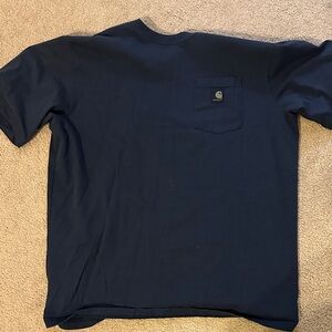 Carhartt Men's Dark Blue Short Sleeve Pocket Tee